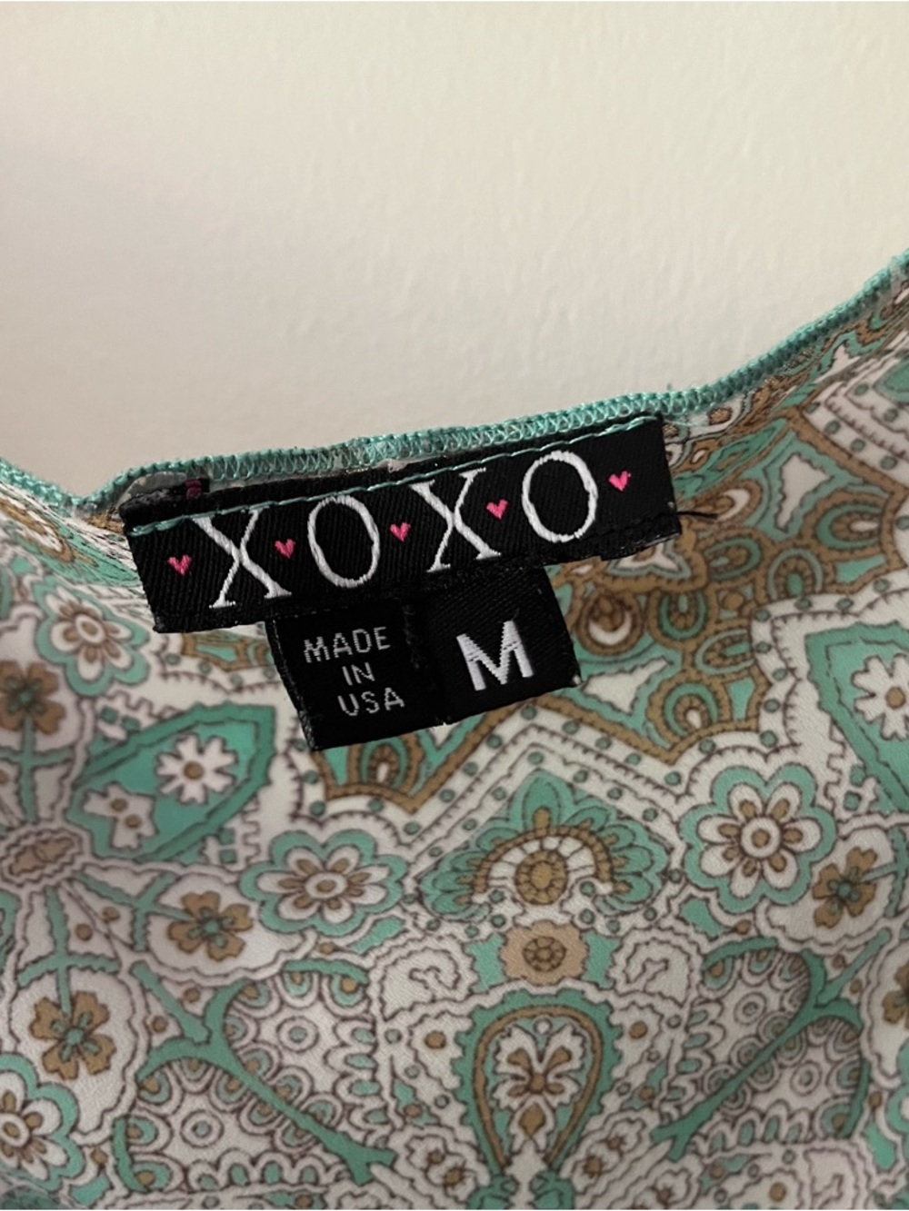 XOXO Y2K Cowl Neck Bandana Top Medium Lightweight Scarf Style - Picture 4 of 6